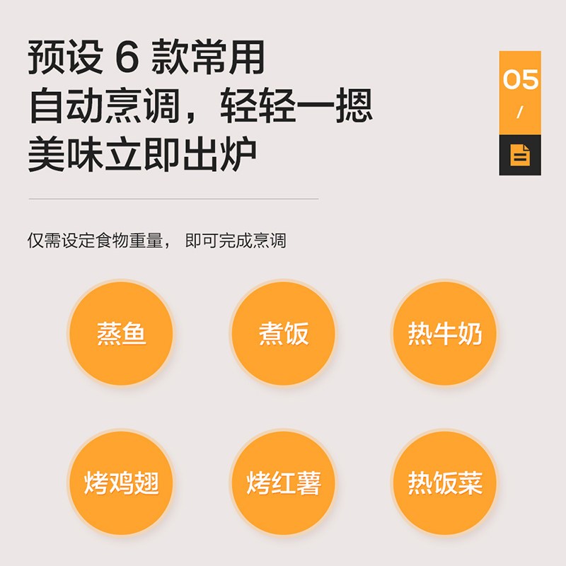 松下(Panasonic)一键加热薄块烧烤23升家用平板微波炉微烤一体机NN-GF31KW高清大图
