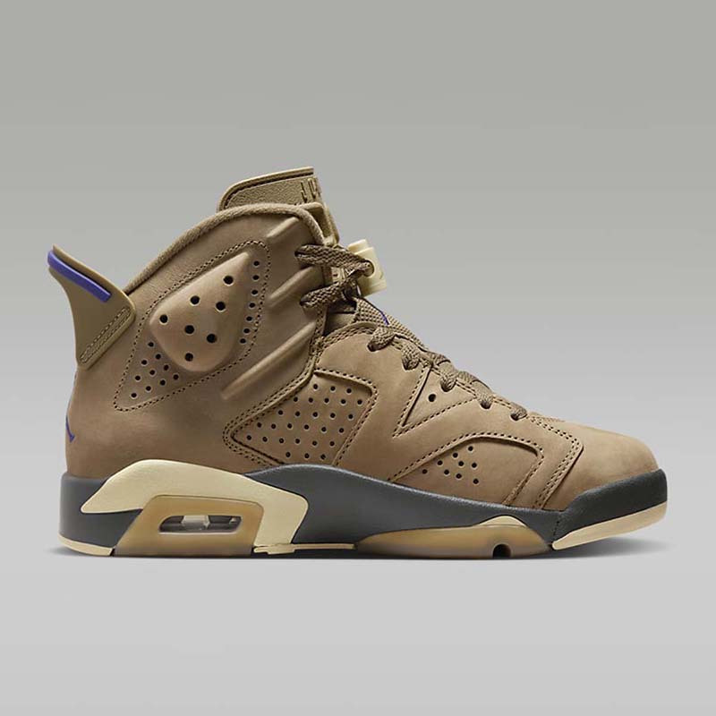 耐克nikeairjordan6aj6棕色女子高帮实战篮球鞋fd1643300