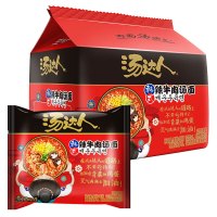 统一 汤达人 韩式辣牛肉汤面 125克*5包 5合一 南京大区有效期至2020.4.7 适当购买