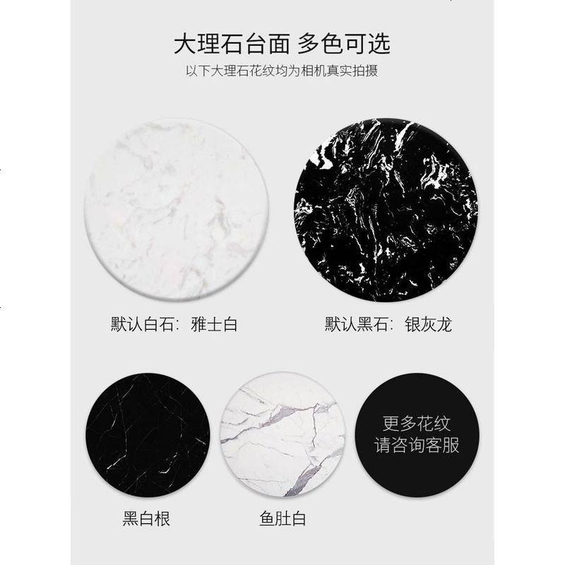 边几轻奢简约现代床头柜客厅北欧铁艺圆桌子沙发大理石小茶几角几