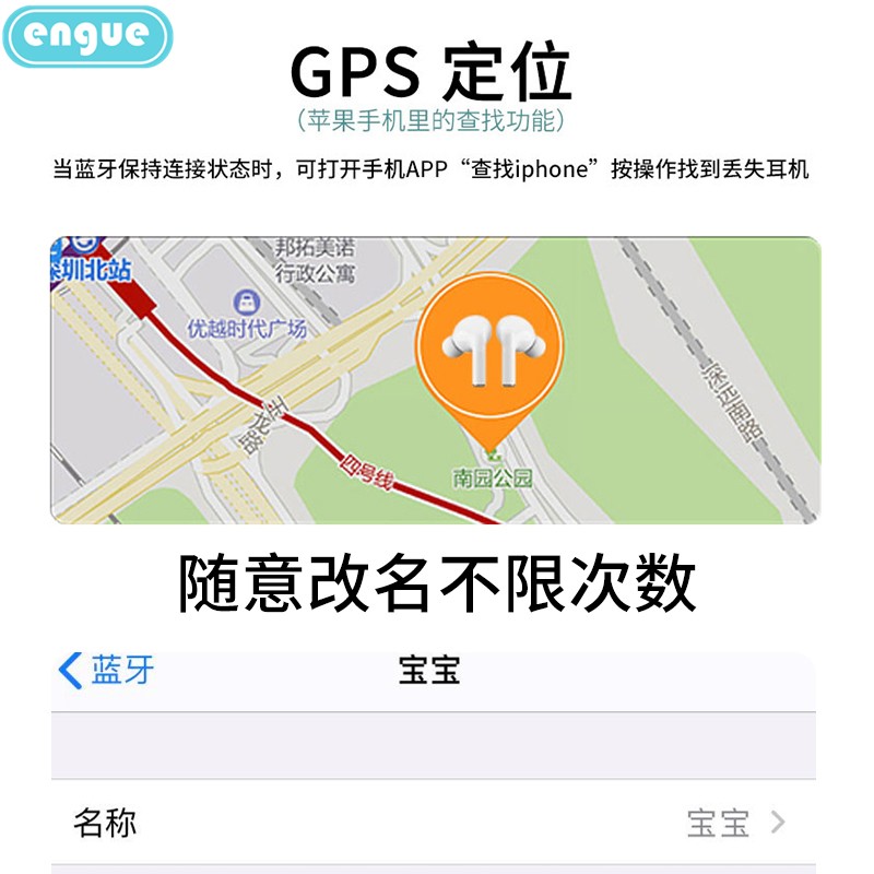 engue恩谷双耳TWS真无线蓝牙耳机EG -AP03pro高清大图