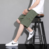 渔人船长夏季男士工装裤五分裤休闲运动短裤中裤轻薄透气多口袋大裤头