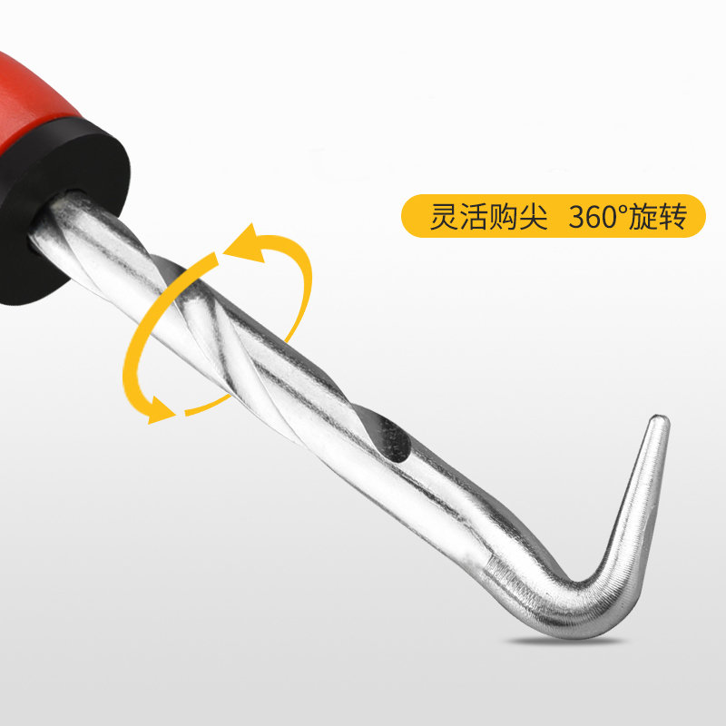 LBYZY BYZG38 扎钩手动捆扎紧固器 勾工扎丝钩不锈钢绑扎器 柄长210mm 5个装