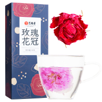 艺福堂花茶玫瑰花冠特级大朵干玫瑰泡水重瓣平阴茶叶组合柠檬菊花 七夕送女友礼物