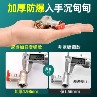 全铜加厚电热水器安全阀家用泄压阀单向止回减压阀排气阀通用-【A2】0.75mpa·安全阀+2个防电墙