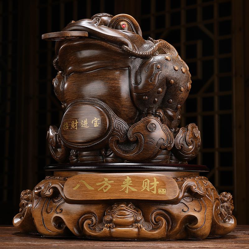 美帮汇金蟾摆件金蝉蟾蜍老板办公室桌面书桌房装饰工艺开业礼品高清大图