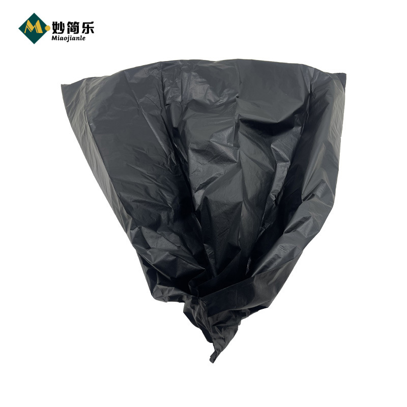 妙简乐 黑色垃圾袋 60x43cm 卷高清大图