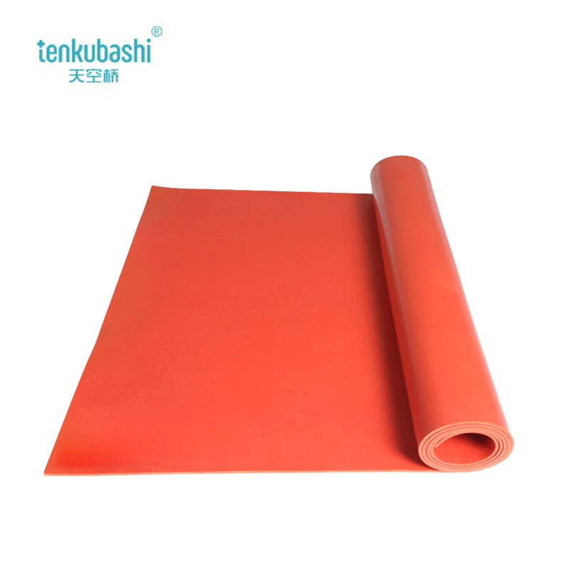 天空桥 高压绝缘垫 红色条纹10mm*1m*10m 卷高清大图