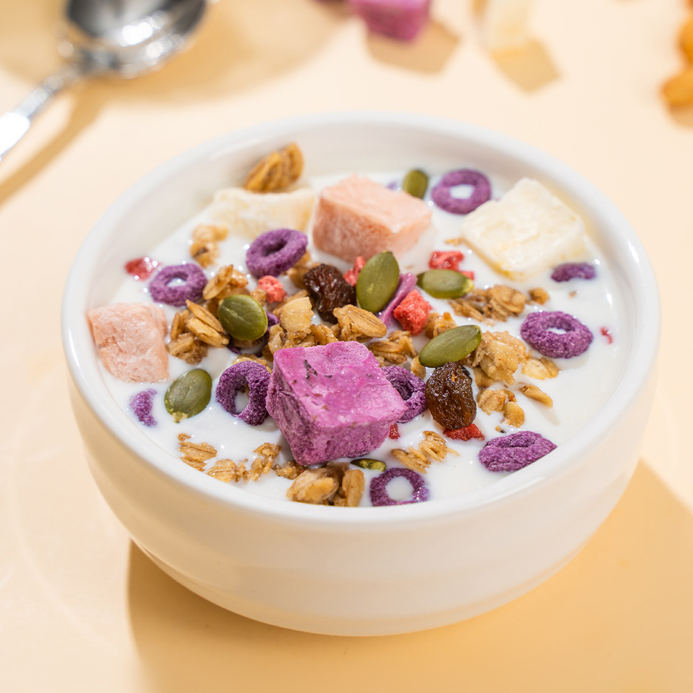 美粥食客营养早餐 酸奶水果燕麦脆320g 2袋装高清大图