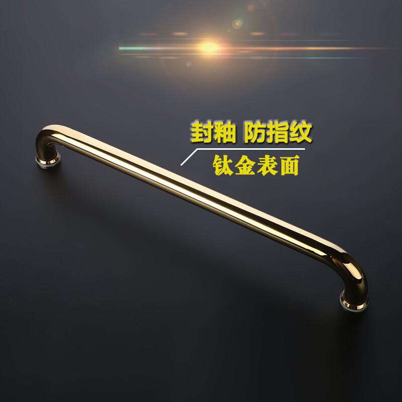 淋浴房拉手 浴室卫生间玻璃拉手淋浴移把手304不锈钢孔距440 加厚款25管径孔距500(8k亮光)高清大图