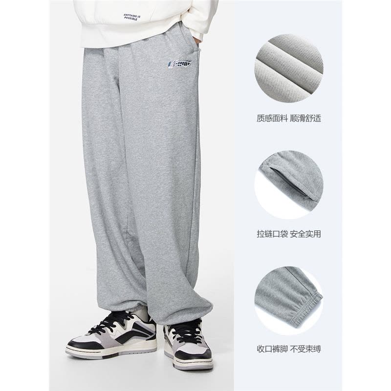 李宁(LI-NING)卫裤男士 秋冬裤子男装休闲男裤束脚男款针织运动裤男图片