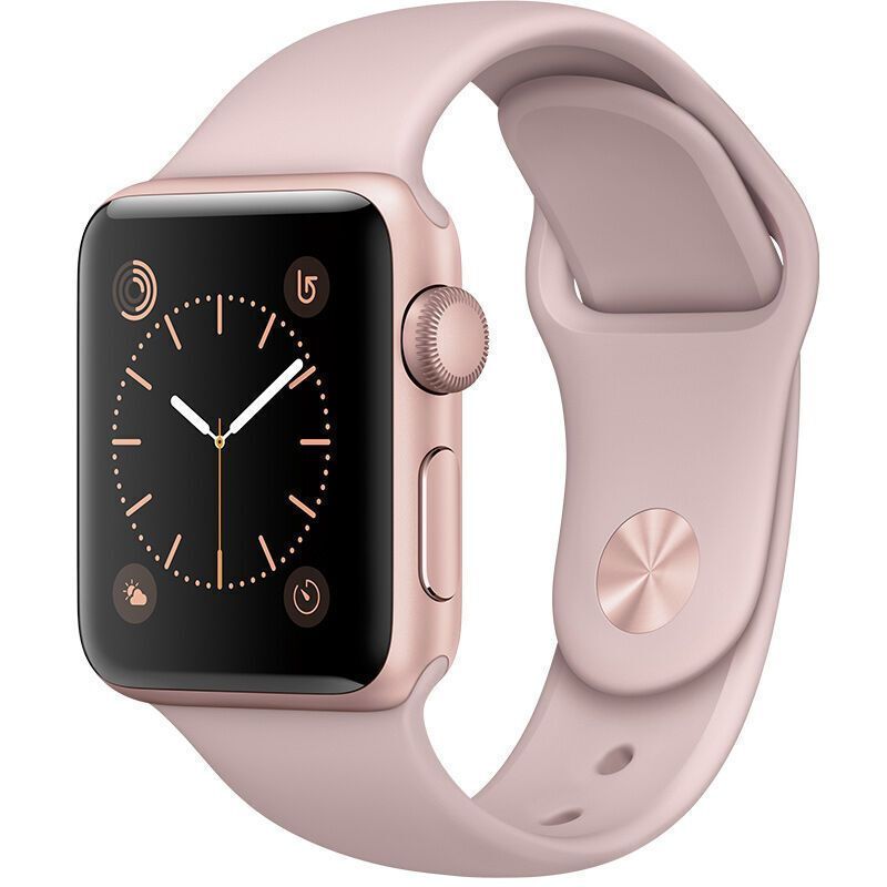 applewatchseries1官换s1智能手表38mm玫瑰金色铝金属表壳粉色运动型