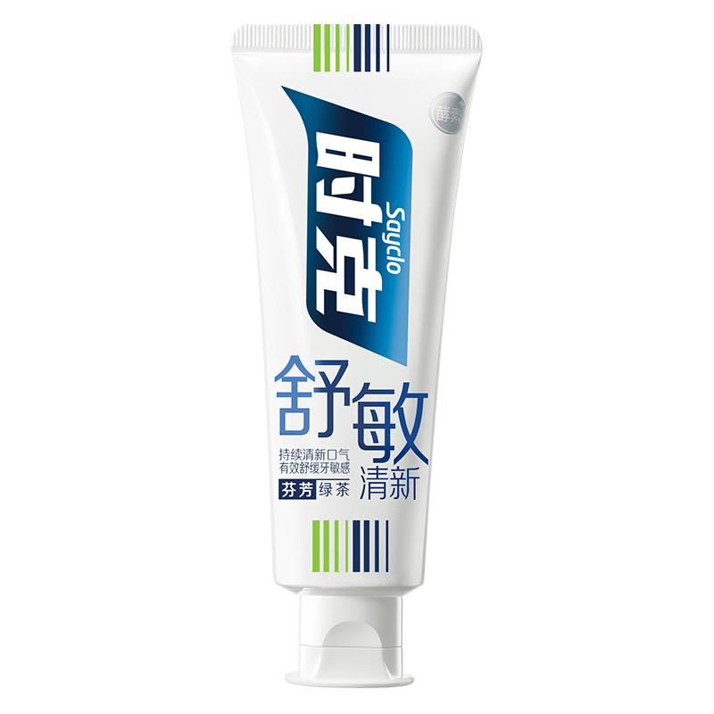 时克 舒敏清新牙膏100g(绿茶香型)高清大图