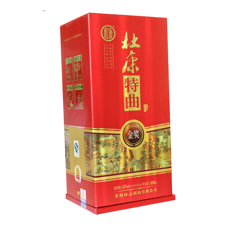 杜康特曲金奖42度浓香型白酒500ml单瓶装