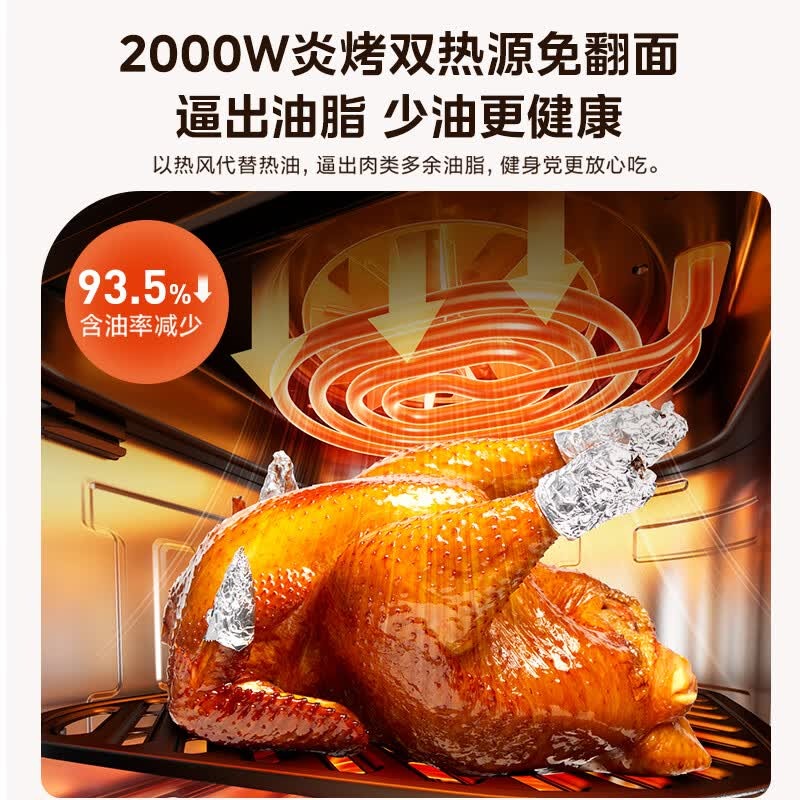 美的 空气炸锅 MF-KZC6521 6.5L高清大图