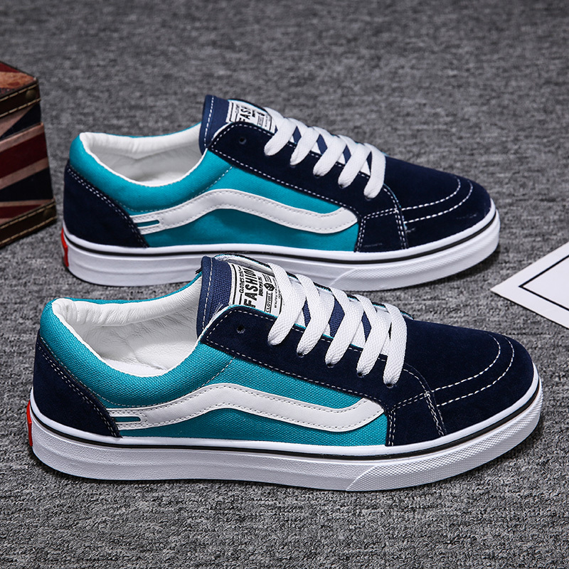 玳恩2021春季韩版板鞋潮流男帆布鞋布鞋高中生休闲男鞋学生青少年鞋子