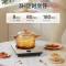 美的(Midea)电磁炉家用爆炒智能2200w大功率铂钻玻璃一体大面板防水炒菜火锅防干烧(单机款)MC-E22B21