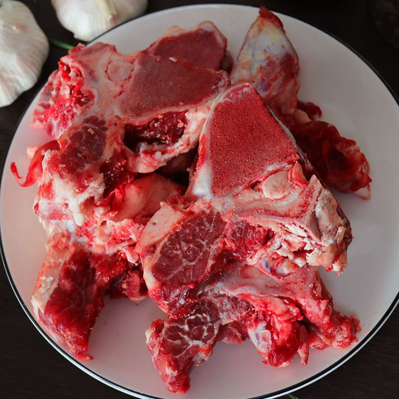 赛卡伊牛脊骨多肉牛脖骨进口牛骨头带骨2斤牛骨生鲜牛肉5斤装炖汤牛骨