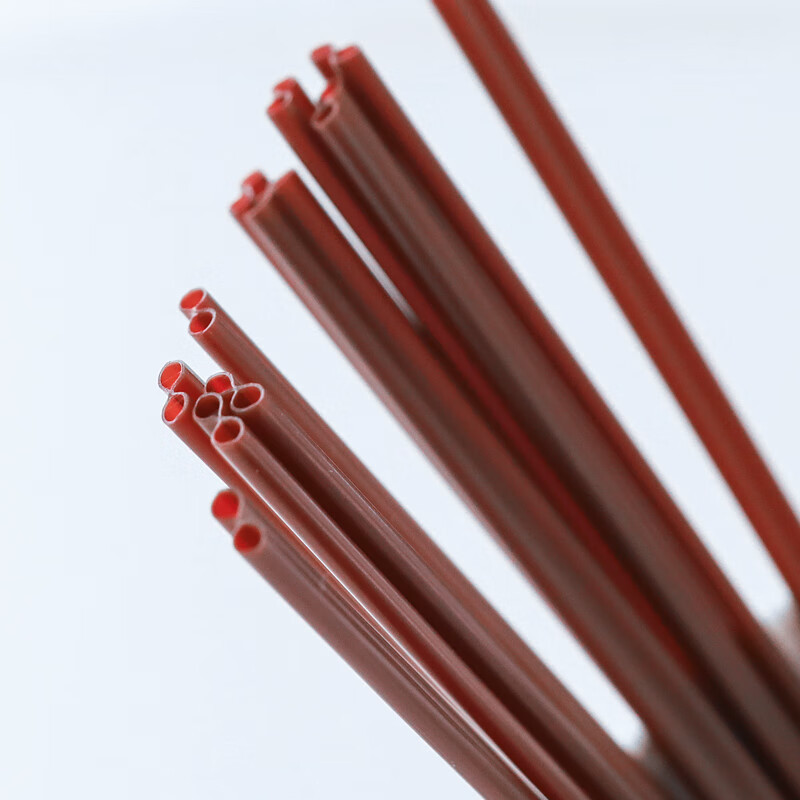 特美居 咖啡搅拌棒 一次性吸管 独立包装双排两孔热饮细管 17cm*100支