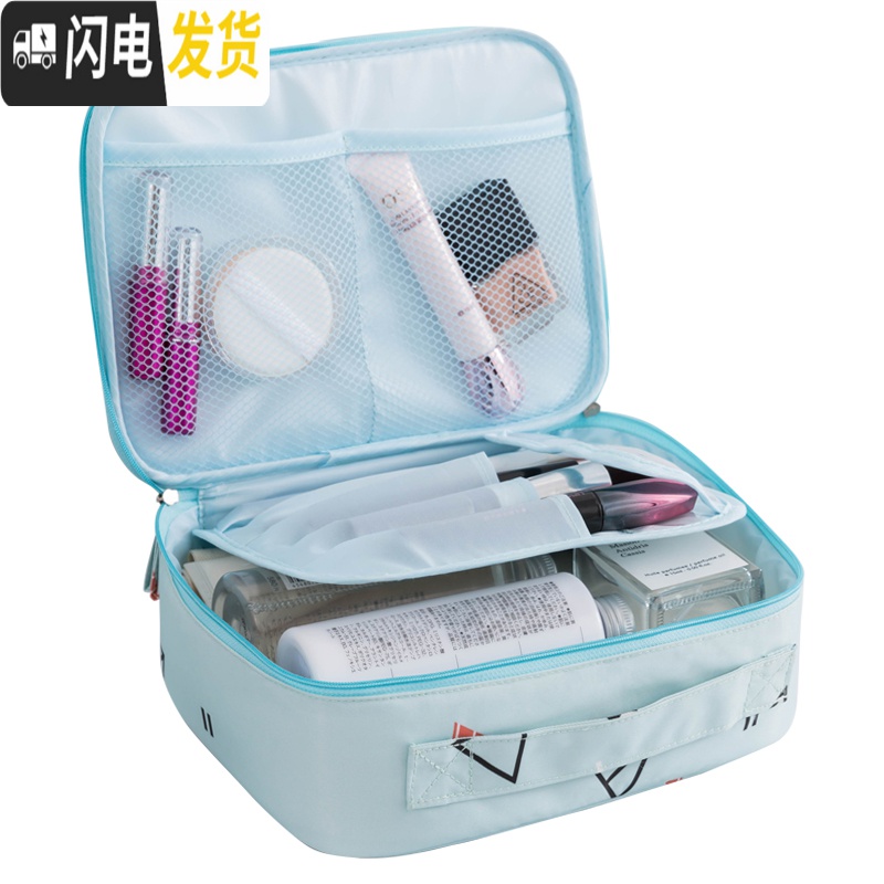 三维工匠洗漱网红化妆包ins风超火品少女心小号便携大容量旅行收纳袋盒收纳包高清大图