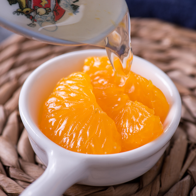 汇尔康 新鲜糖水橘子罐头 水果桔子罐头 425gx6罐 方便速食