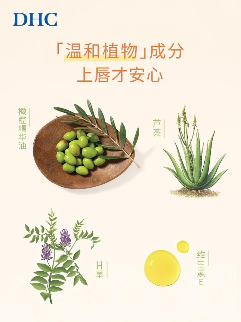 DHC橄榄护唇膏1.5g 保湿滋润不粘腻润唇膏 温和舒缓修护抗皱女士唇膏高清大图