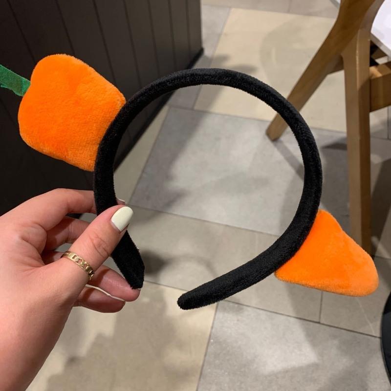 韩国同款毛绒洗脸胡萝卜萌物发箍可爱少女发卡ins网红头箍 胡萝卜 萌