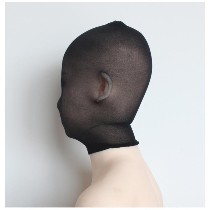 成人情趣用品蒙面套头丝袜 网袜蒙头面罩 情趣眼罩夫妻情