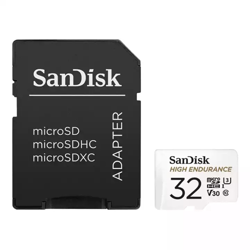 闪迪(SanDisk)行车记录仪存储卡/安防监控专用内存卡Micro SD卡高度耐用U3/V30 TF卡 32G