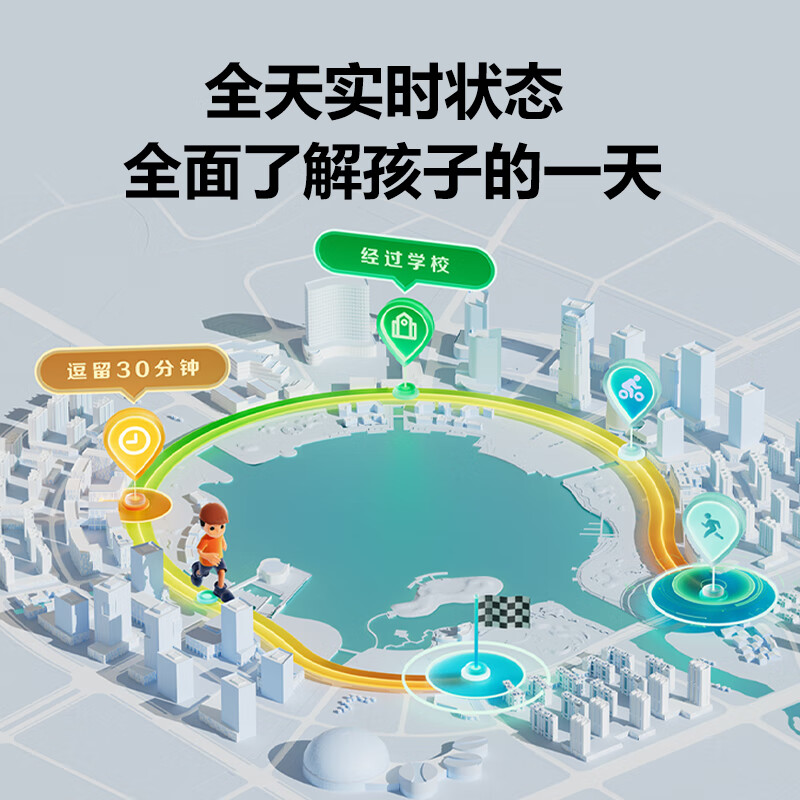 小天才电话手表Z6pro(4GB)星云粉高清大图