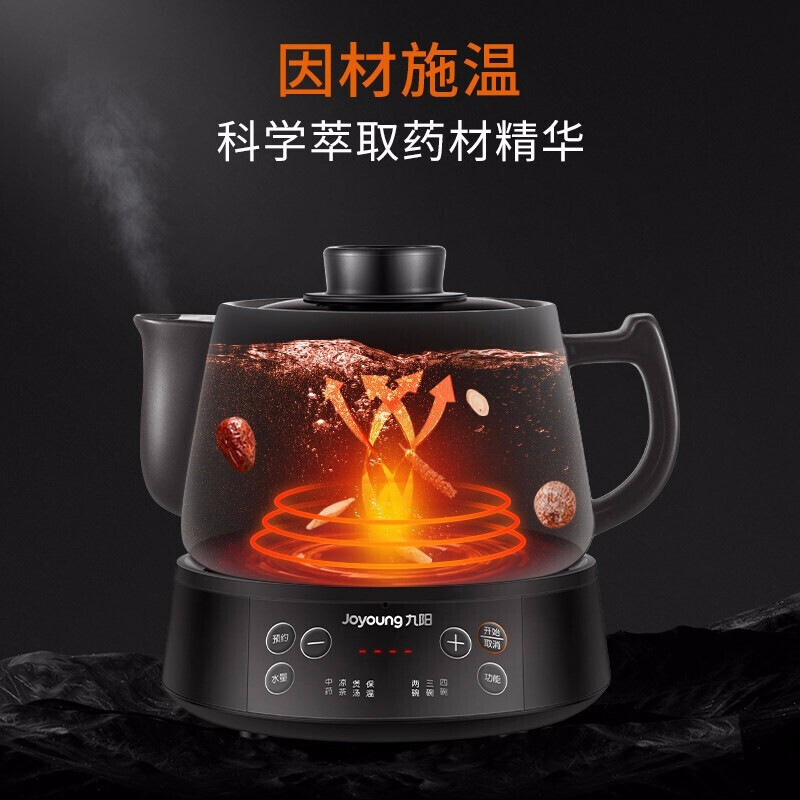 九阳(Joyoung)煎药壶中药壶中药锅养生壶熬中药电砂锅全自动药罐3L中药煲药壶电药锅 煎药壶DGD3003BQ