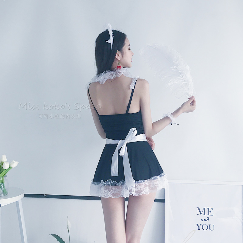 女仆短裙小胸套装激情女佣制服用品诱惑情趣内衣夜店角色扮演