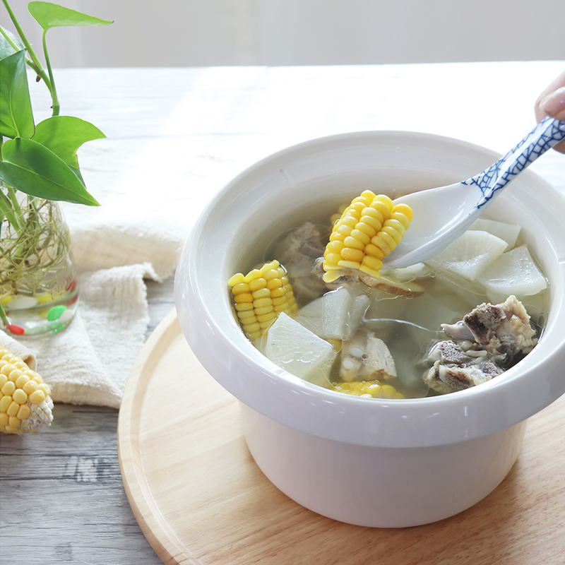 TONZE/天际 DDG-20N电炖锅容量2-3L/2升白瓷内胆单胆熬粥煮粥煲汤养生炖汤慢炖锅适用2-3人高清大图