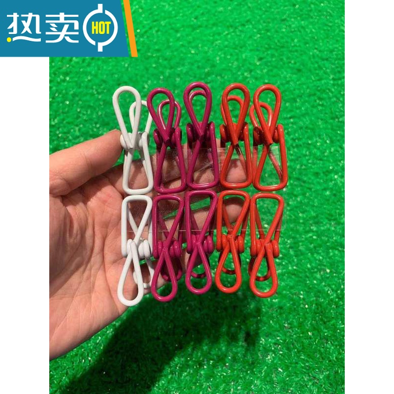 敬平[番瓜阁子]多色创意衣夹 晾晒衣夹子衣夹 卡片夹 袋子夹小物夹 紫色系高清大图