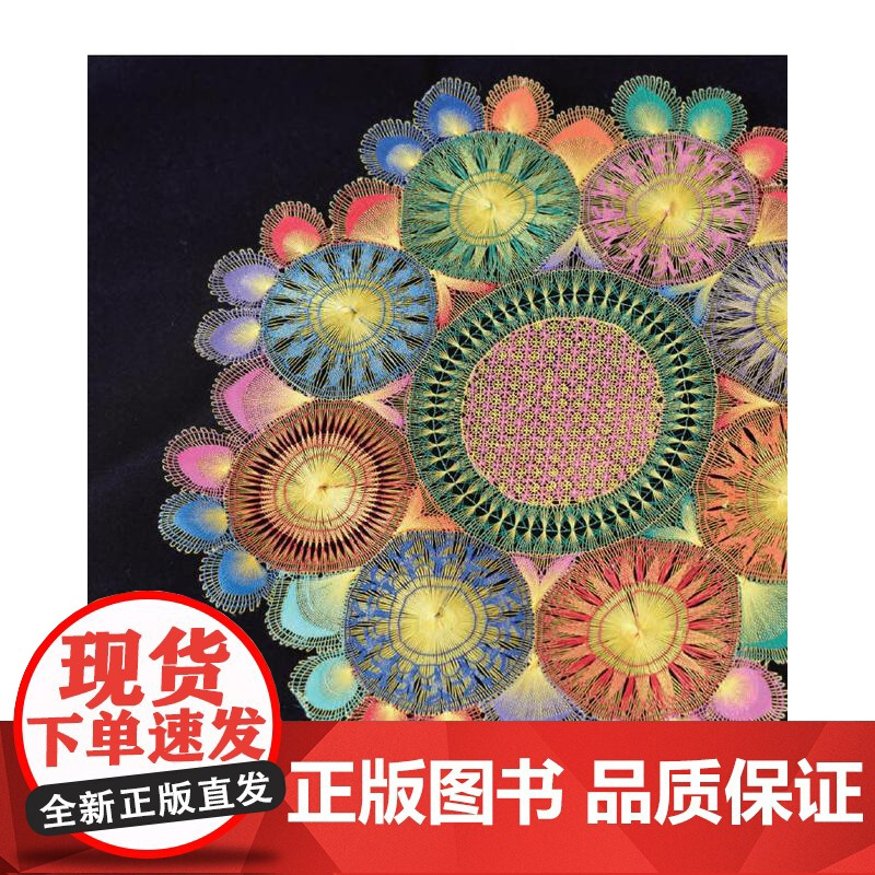 巴拉圭的七彩蛛网蕾丝刺绣刺绣书绣花图案纸样刺绣图手工书籍大全花样针法古风立体法式秀花图样图纸针法教程入门基础钩针编织针织
