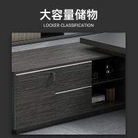 欧宝美现代简约办公桌老板桌经理办公室桌椅组合大班台主管总经理电脑桌