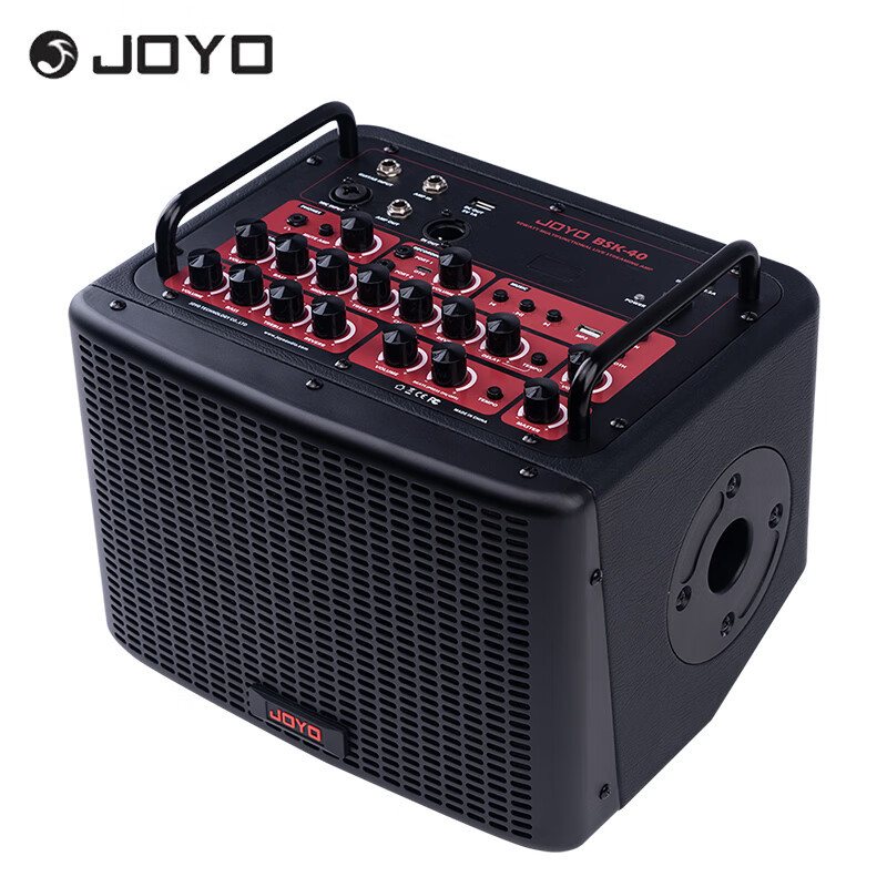 卓乐(JOYO)BSK40吉他音箱直播内录民谣木吉他充电蓝牙便携音箱户外音响黑色