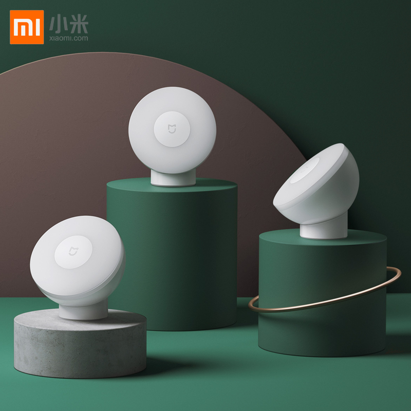 小米米家夜灯2光敏红外人体感应床头灯婴儿喂奶灯起夜灯可挂可贴