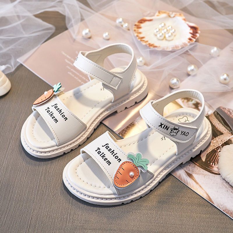 女童夏季凉鞋2021新款时尚中大童公主儿童韩版软底小童小女孩童鞋臻依