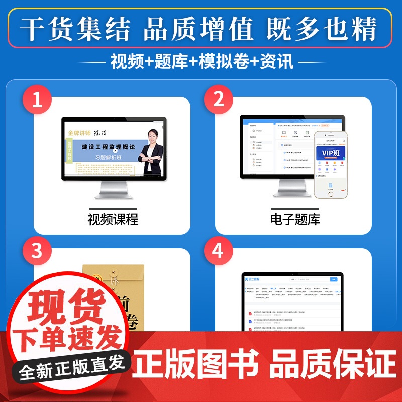 监理工程师执业资格考试2023辅导教材配套试卷[土木建筑] 真题精讲与冲关密卷:相关法规+合同管理+目标控制+案例分析(高清大图