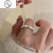 JiMi不规则碎银子珍珠戒指女轻奢小众设计高级感尾戒时尚个性气质指环
