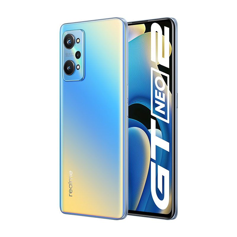 realme 真我GT Neo2 5G手机 12GB+256GB 苍蓝 骁龙870旗舰处理器 120Hz AMOLED E4旗舰屏 5000mAh超大电量 65W智慧闪充