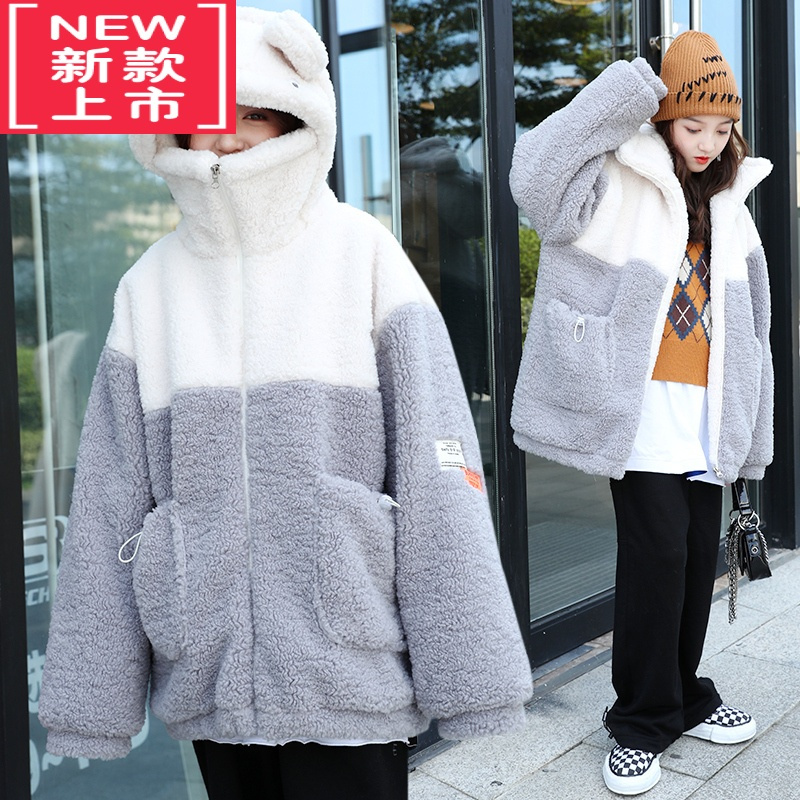 可莉允大女童秋冬装外套2022新款洋气12女孩冬季夹棉加厚棉服15岁女装潮