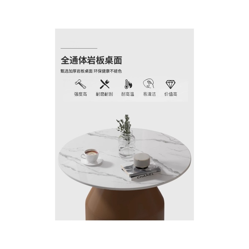 铭思达洽谈桌棕色一桌两椅套高清大图