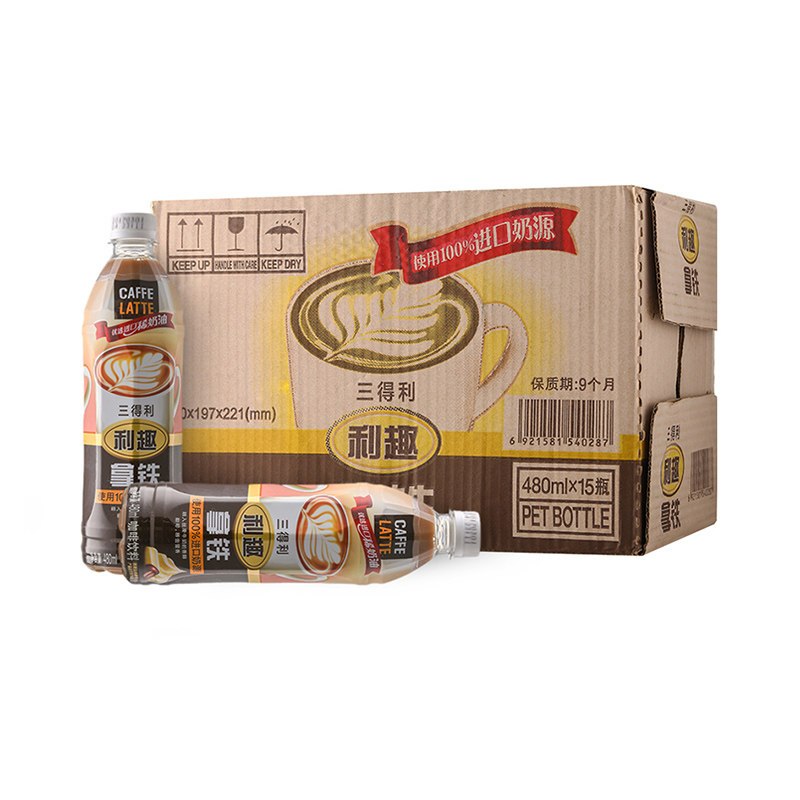 三得利(Suntory) 利趣拿铁480ml*15瓶/整箱滴滴香浓