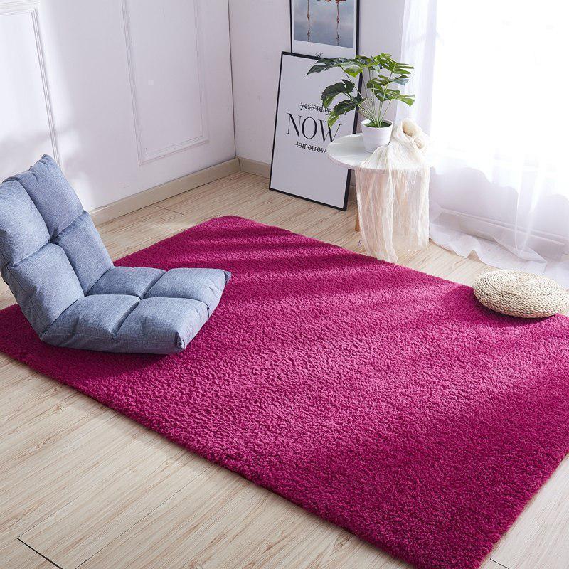 美帮汇卧室床边毯房间地毯满铺网红北欧客厅飘窗榻榻米ins毛毯地垫 酒红 1.2×2米