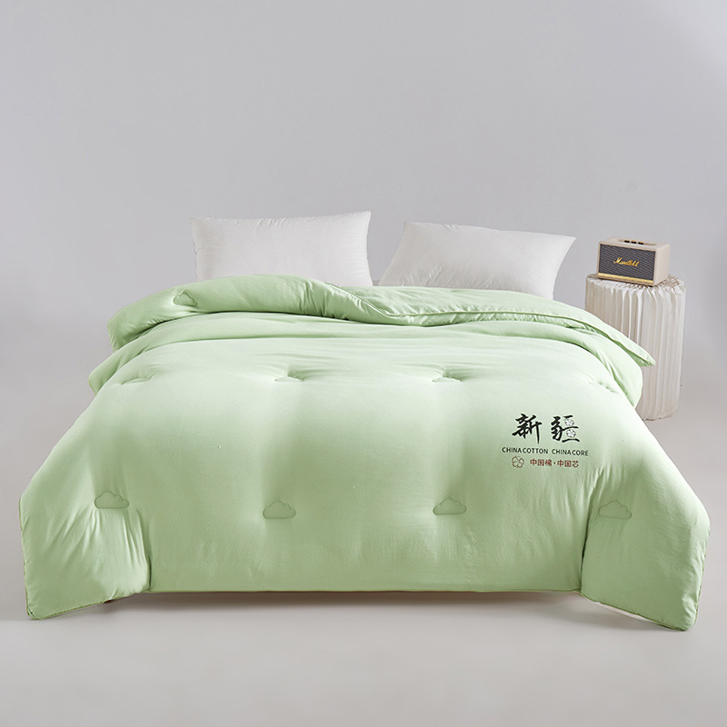 优福安达新疆棉被 BX2024009 /张 绿色 200*230cm-8斤