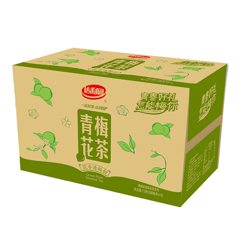 达利园 青梅味茉莉花茶饮料 500ml*15瓶 箱装 饮料