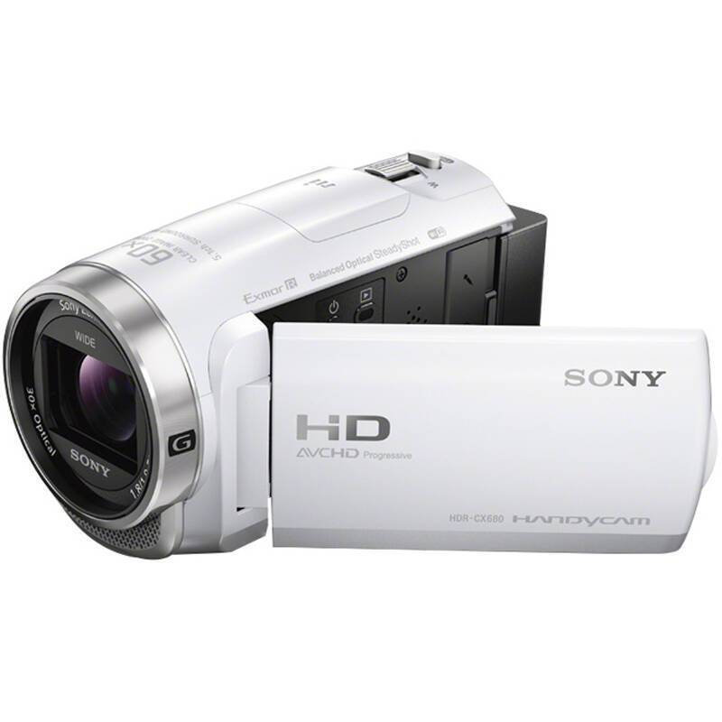 索尼(SONY) HDR-CX680 白色 配件套装 高清数码摄像机 约229万像素 3英寸屏幕
