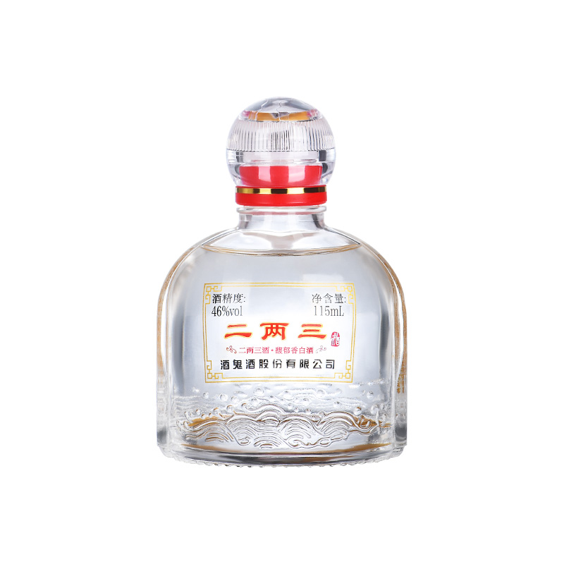 酒鬼酒 46度二两三小酒馥郁香型湖南白酒115ml*6瓶装高清大图